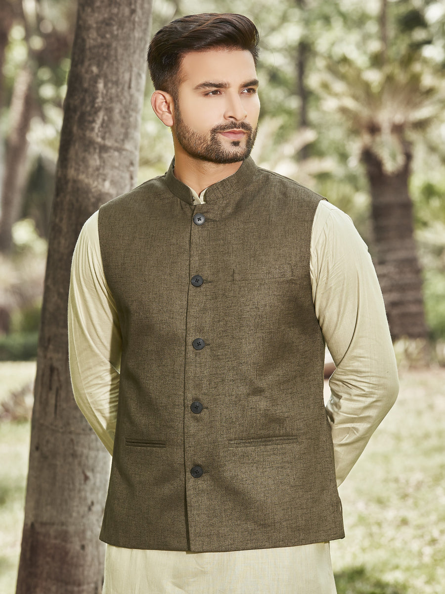 The Imaad Nehru Jacket - Military