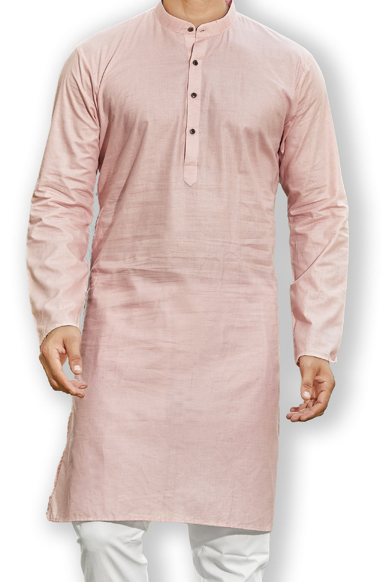 Pure Cotton Solid Kurta Pyjama Set