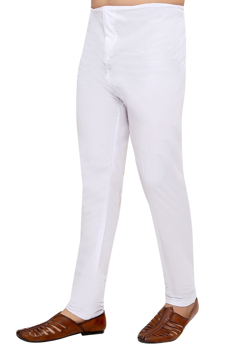 Mulmul Supima Cotton New Harem White Pyajama main image 1